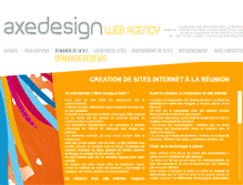 Tablet Screenshot of creation-site-internet.axedesign.com